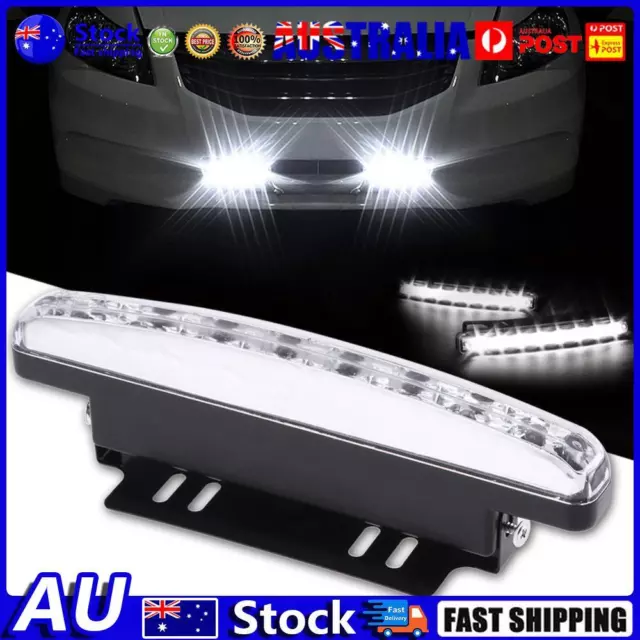 AU Universal Waterproof 8LED Car Motorcycle Daytime Running Light Lamp