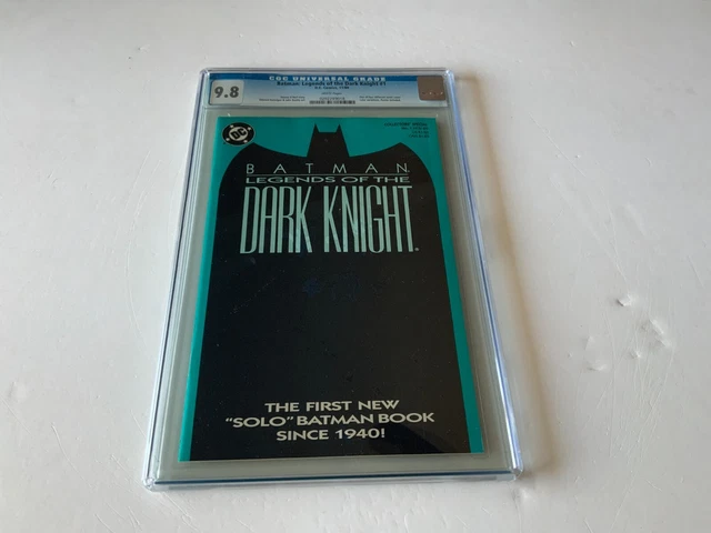 Batman Legends Of The Dark Knight 1 Cgc 9.8 White Pages Blue Dc Comics 1989