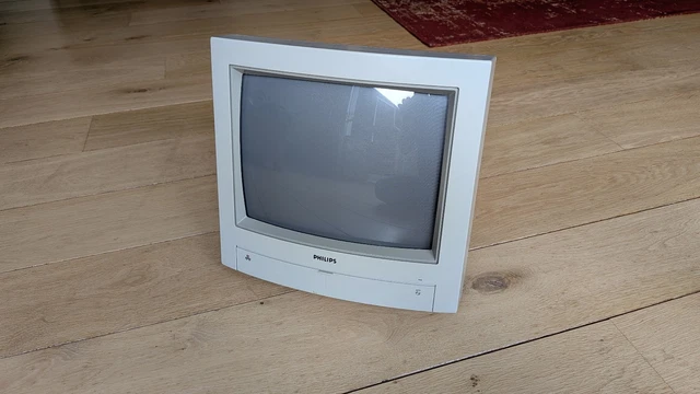 Moniteur CRT Philips BM7513 – Écran D'ordinateur Vintage, Monochrome, 80's, Pour Pièces
