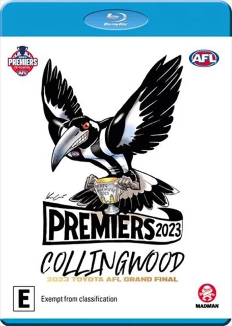 AFL Premiers 2023 Collingwood Magpies Grand Final Blu-Ray BRAND NEW Region B