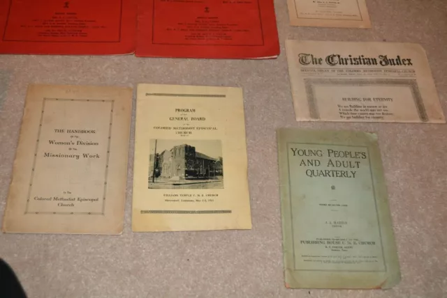 African American Colored Methodist Episcopal Church Vintage Pamphlets Collection 3