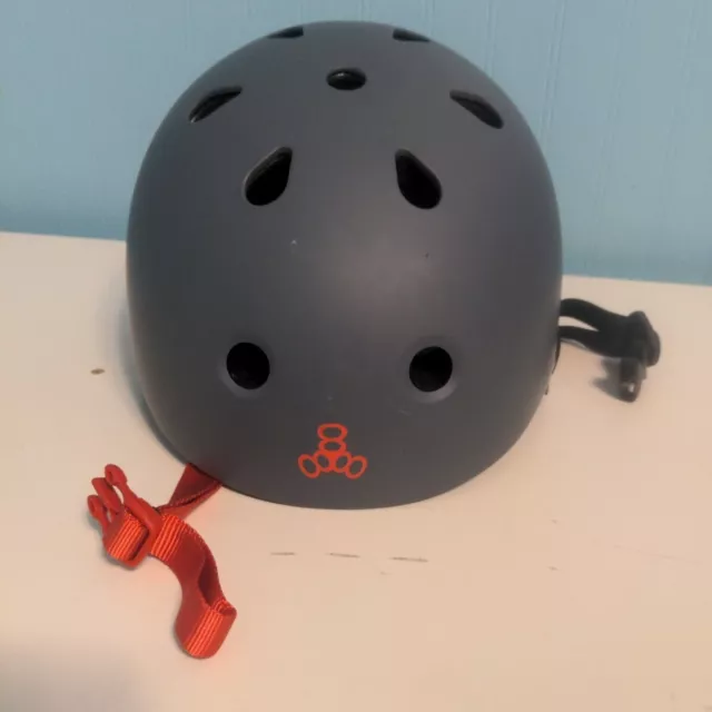 Triple Eight Helmet Sweatsaver Liner Skateboard Bike SIZE S/M Grey/Red