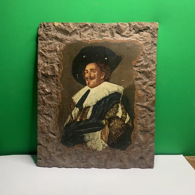 Vintage Reproduction Laughing Cavalier 1624 On Wood