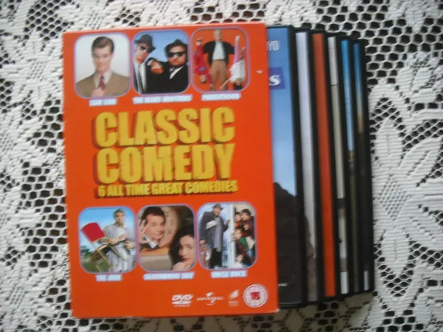 Classic Comedy 6 All Time Great Comedies Dvd Box Set***New & Sealed***