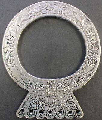 ANTIQUE TUNISIAN BERBER SILVER TRIBAL ETHNIC PIECE  11.3 Ozt Very Old