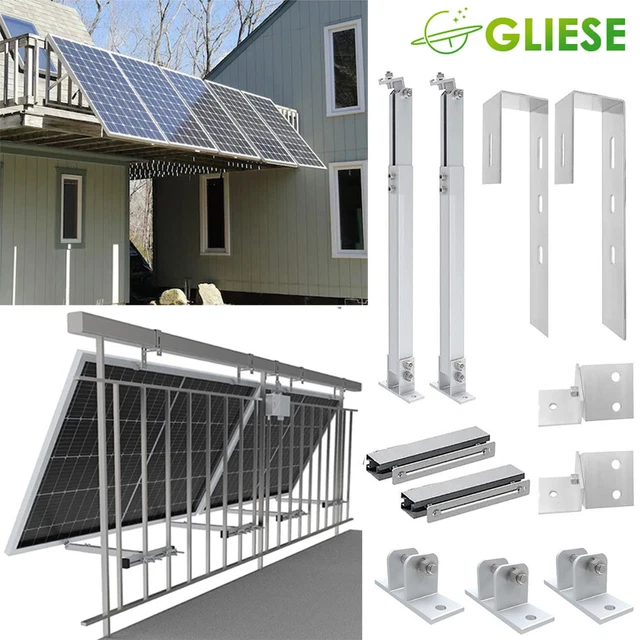Supporto Per Tenda Da Balcone Senza Fori - Adattatore Per Ringhiere Rettangolari 35-60mm - Fino A 160x160cm - 3