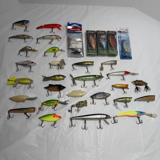 4 Leurres De Pêche Vintage Mann's Loudmouth S-20+ - Appâts Manivelle Mi-profondeur