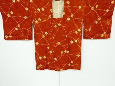 6246349: Japanese Kimono / Vintage Michiyuki Coat / Shibori / Abstract Pattern