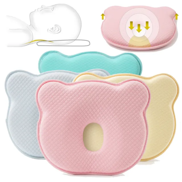 Baby Pillow Newborn Head Protection Infant Soft Cushion Anti Roll Sleep Pad New