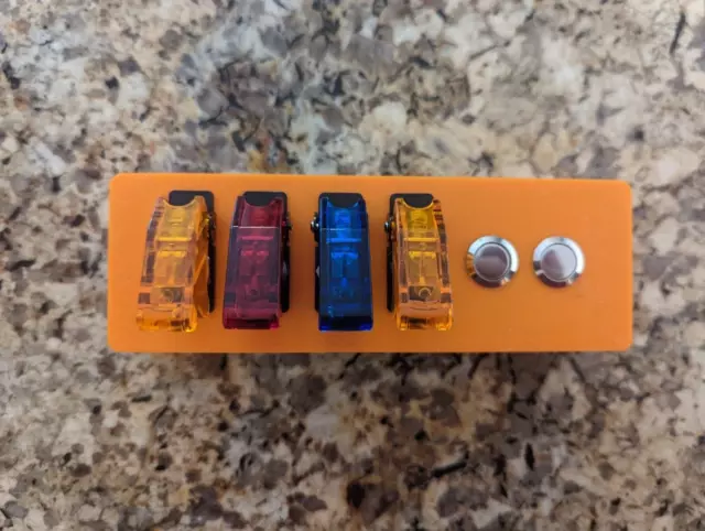 Customizable Breakout Box 4x Lighted Toggle 2x Push Button for  Apex Neptune