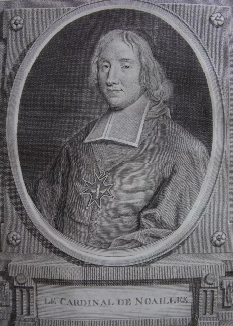 Le Cardinal De Noailles Portrait 1788 .