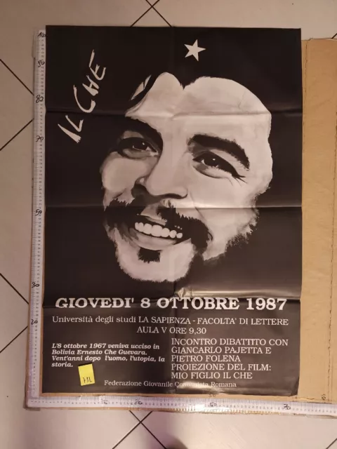 Manifesto Che Guevara Il Che Federazione Comunista Italiana Romana 1987