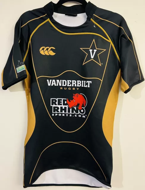Canterbury of New Zealand Black Vanderbilt University Rugby Jersey Large #5
