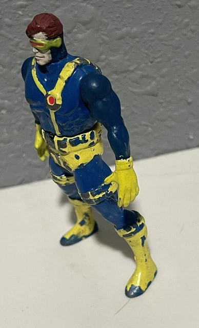 Used 1994 Toy Biz Marvel Mini Cyclops X-Men Die Cast Metal Figurine 2 1/2 inch 2