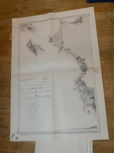 Carte marine ancienne Grèce Zante Ile ioniennes Morée Méditerranée  déco