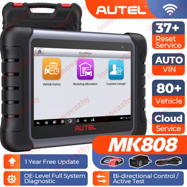 Autel Scanner MaxiCOM MK808 OBD2 Car Diagnostic Tool Code Reader Key Coding TPMS