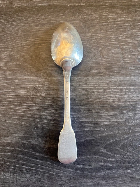 Paire De Cuillères à Sel En Argent Massif, Modèle Guilloché, France XIXème