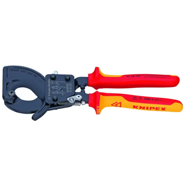 KNIPEX 95 36 250 SBA Cable Cutter,Center Cut,9-7/8 In