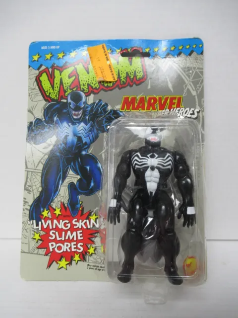 1991 Toy Biz Marvel Super Heroes Venom Living Skin Slime Pores