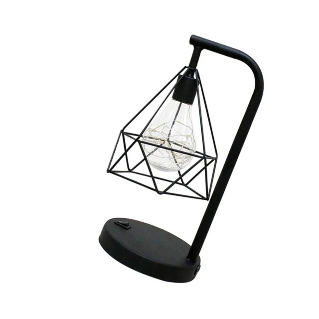 Industrial Table Lamp Bedside Household Metal LED Desk Light