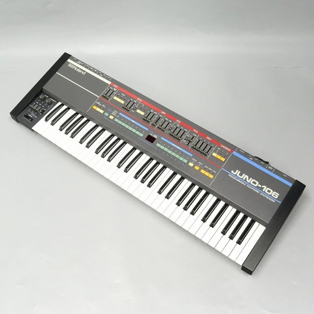 Roland JUNO-106 Synthétiseur polyphonique 6 voix Clavier Testé d'occasion...