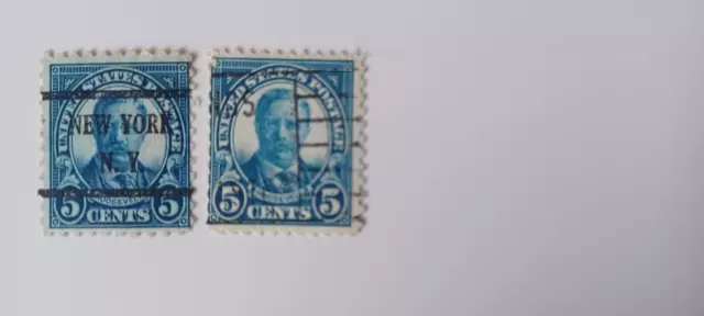 Briefmarken U.S.Postage 1920 Theodore Roosevelt 5 Cents  gestempelt