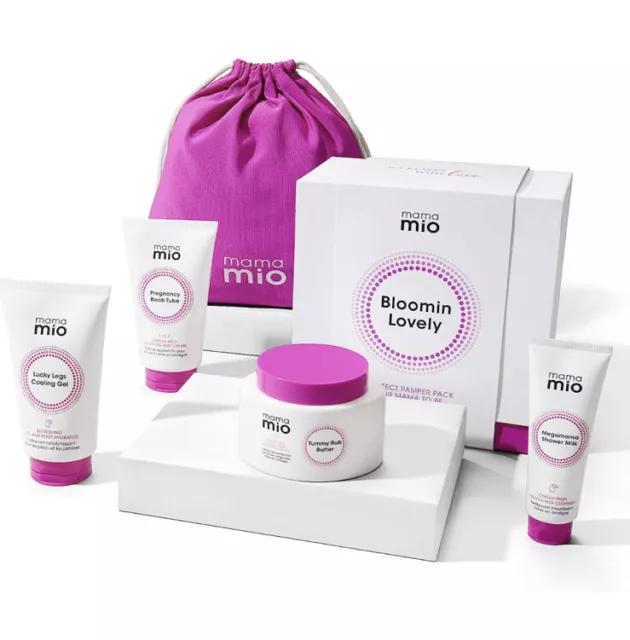 Mama Mio Bloomin Lovely Pregnancy Gift Set | Pamper Set for Mum-to-Be | Stretch.