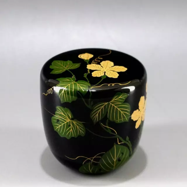 Natsume Japanese Traditional Lacquer Tea caddy C359