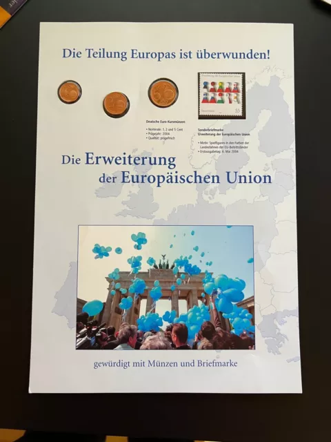 Bund - Numisblatt - Die Erweiterung der EU (Großformat)