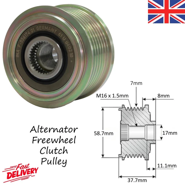 ALTERNATOR FREEWHEEL CLUTCH Pulley For Toyota Hiace Hilux Land Cruiser