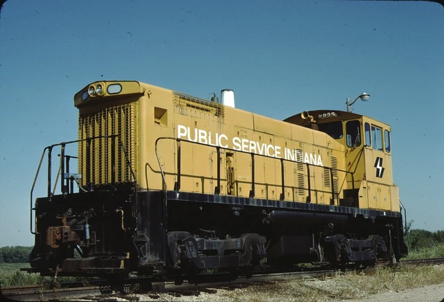 Public Service of Indiana EMD SW1000 switcher Kodachrome Original Kodak Slide