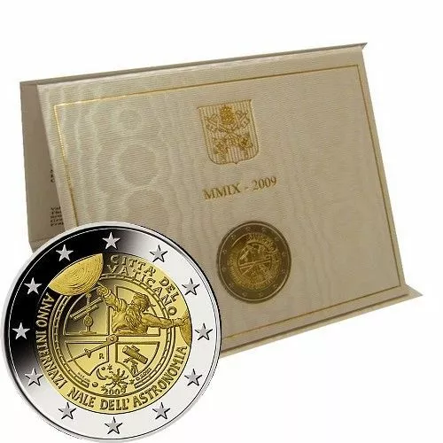 VATICAN CITY 2009 - 2 euro commemorative - " Year of the astrionomy " !!!