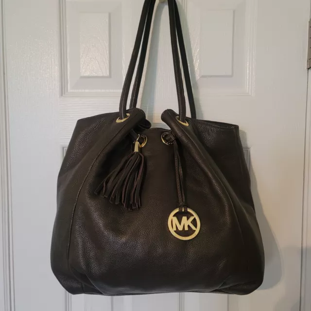 MICHAEL Michael Kors Astor Large Ring Tote Bag Hobo Purse Pebbled Leather