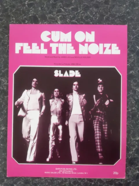 Cum On Feel the noize, Slade, Noten