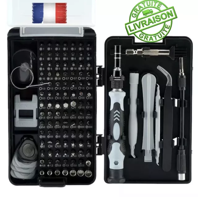 Tournevis magnétiques de précision Kit d'Outils de Réparation 116 en 1