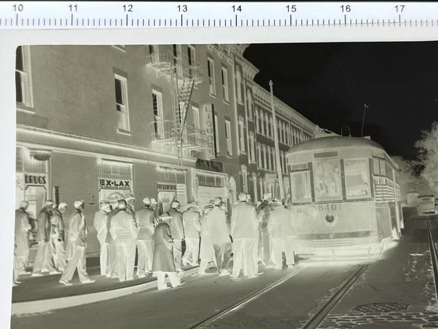 3 ORIG 1941 BROOKLYN BRT NYC NEW YORK CITY Trolley Photo Negative