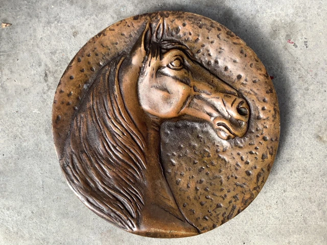 Irenee Rochard Tete De Cheval En Bronze Vide-Poche Animalier Equidé Équitation