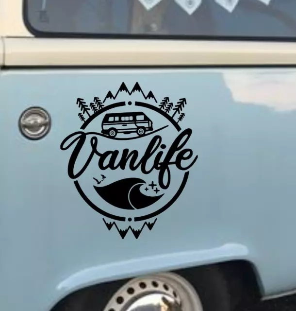 FENÊTRE AMUSANTE DE campingcar van life, parechocs, dub, autocollant