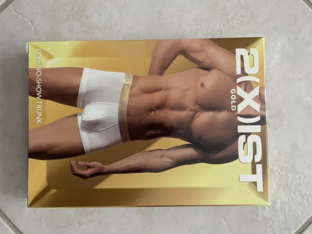 NIB 2xist gold one mens no-show trunk Boxer Underwear  3 COLORS  To Choose Sz L