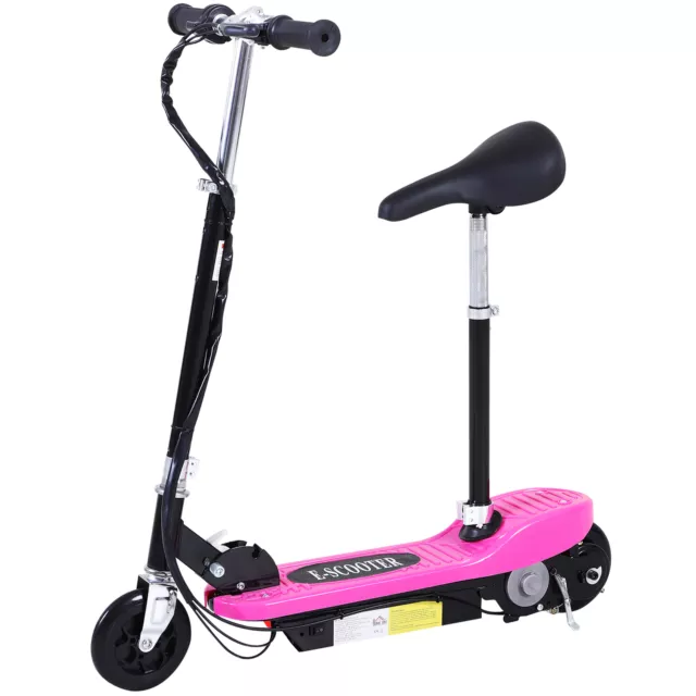 HOMCOM Kids Foldable E Scooter Electric 120W Toy w/ Brake Kickstand