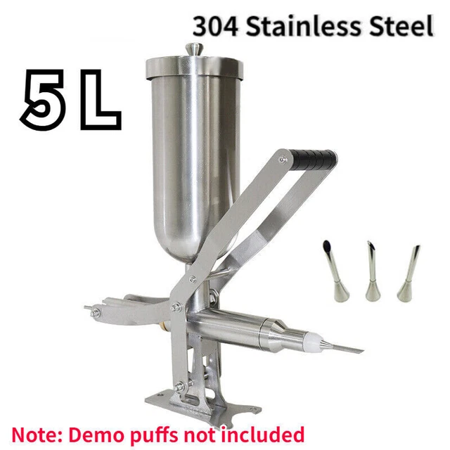 5L Commercial Churros Jam & Cream Filling Machine Manual Filler Stainless Steel