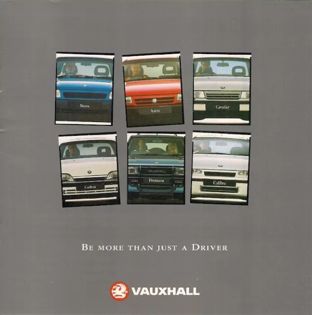 Vauxhall Range Early 1993 UK Market Mailer Brochure Nova Astra Cavalier Calibra