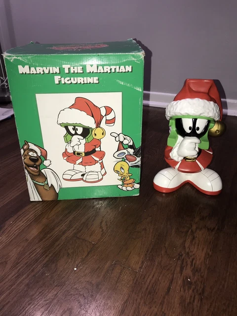 EXTREMELY RARE LOONEY Tunes Marvin The Martian Standing Figurine Peace 