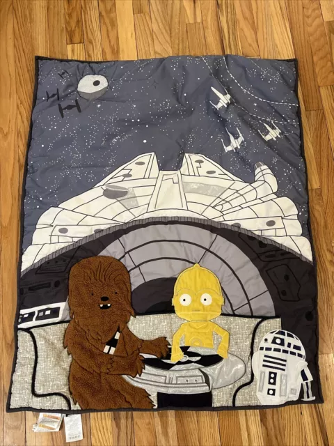 Lambs & Ivy Star Wars Signature Millennium Falcon Baby Crib Quilt Bedding