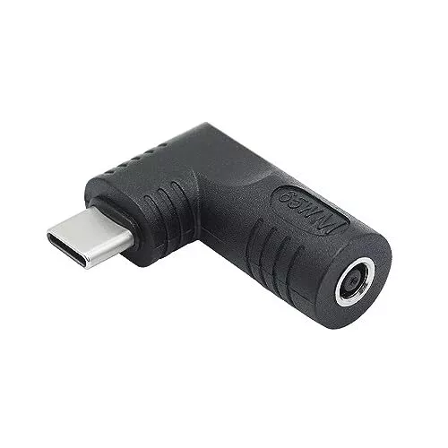 RIGHT ANGLE DC 4506 to USB C Connector Adapter, 90 Degree PD 65W DC 4 ...