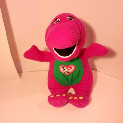 purple stuffed dinosaur