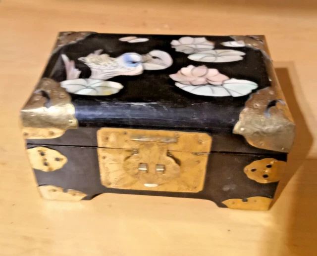 Coffret à Bijoux Vintage D'Asie - Boîte à Bijoux Occasion, Parfait état