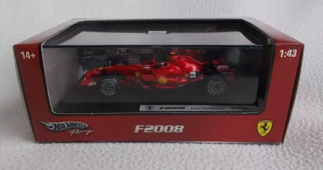 Hotwheels Racing Kimi Raikkonen Ferrari F2008 1:43