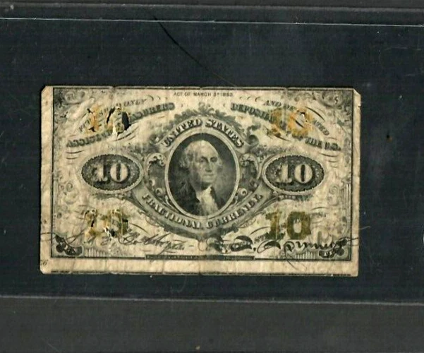10 Cent  (1800'S) "Washington" 1800'S  "Washington" (Greenback) Rough!! 1800'S
