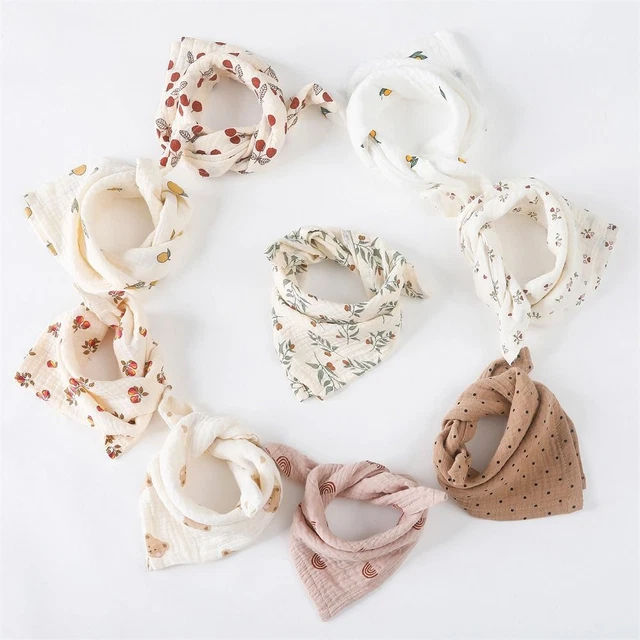 Towel Cotton for Newborn Drool Bibs Triangle Scarf Baby Bib Saliva Towel